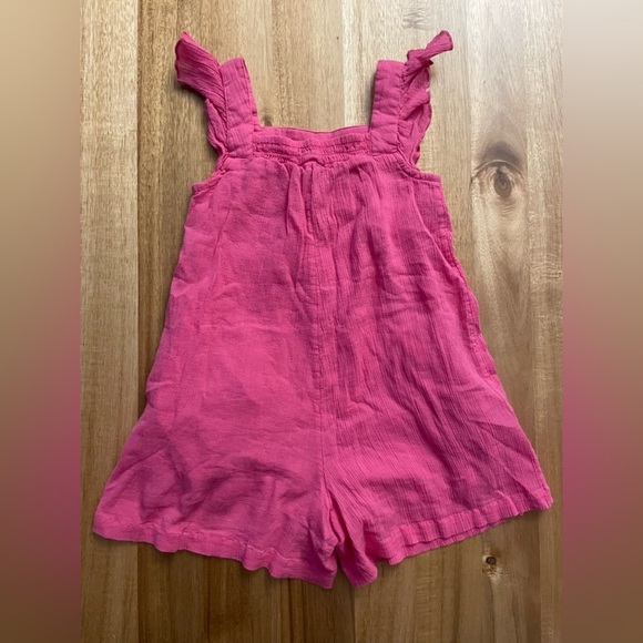 Mini Boden Pink Romper 3Y-4Y Floral Embroidery - Picture 3 of 3